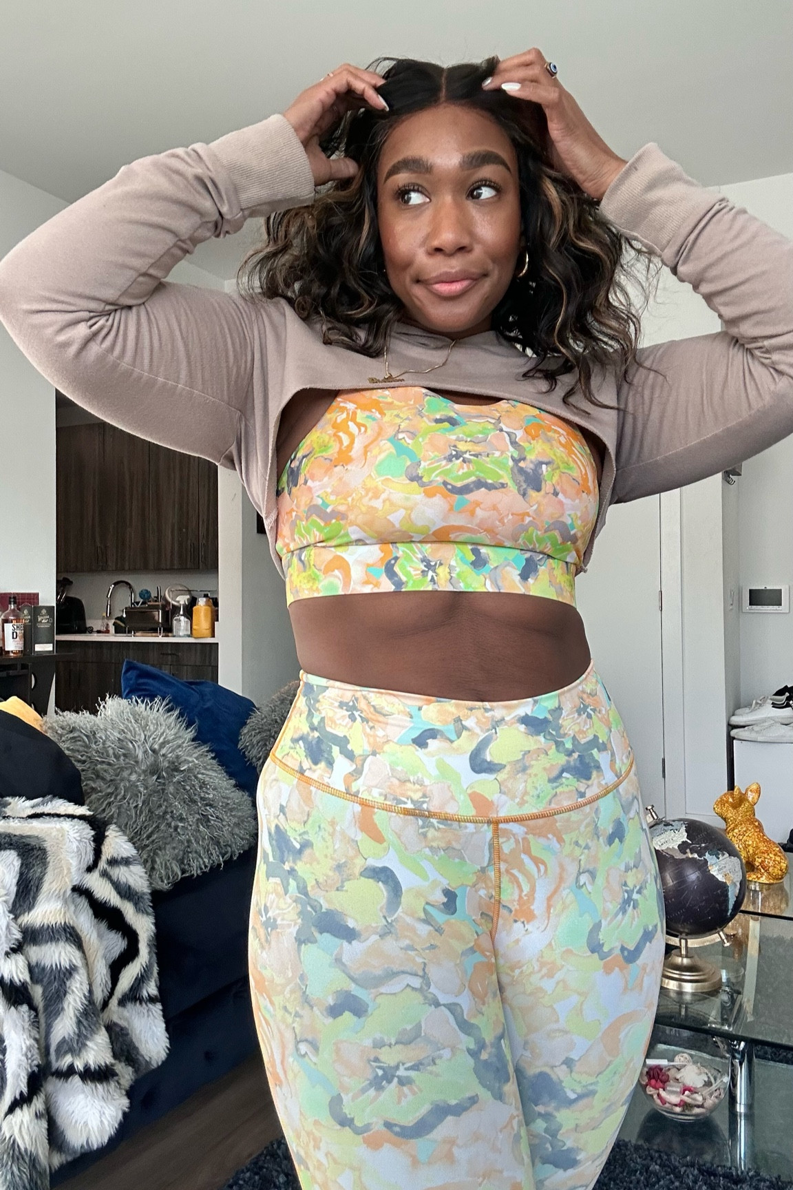 Kinda obsessed with this set 🧡 it’s the flyest print and it’s giving SNATCHED 

#LTKstyletip #LTKfitness #LTKmidsize
