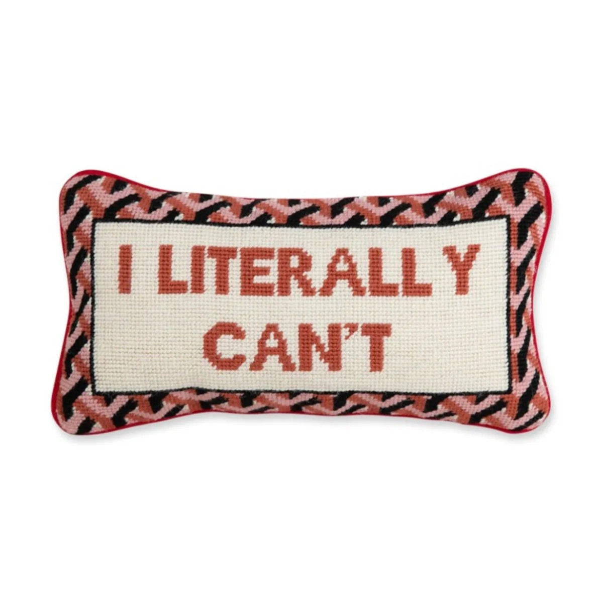 I Literally Can't Needlepoint Pillow | Furbish Studio