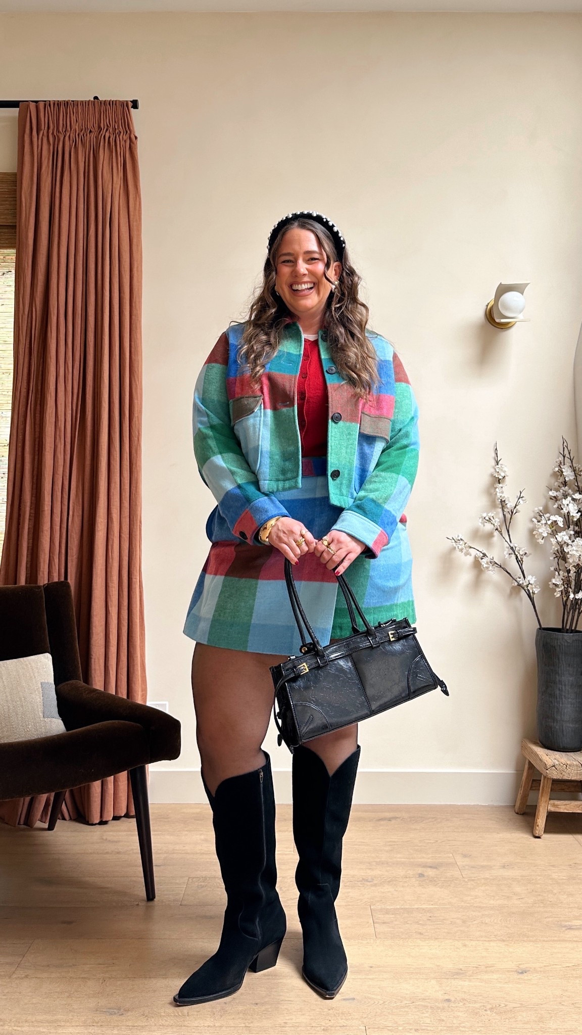 Size XL in the jacket & size 16 in the skirt! 

#LTKHoliday #LTKFindsUnder50 #LTKMidsize