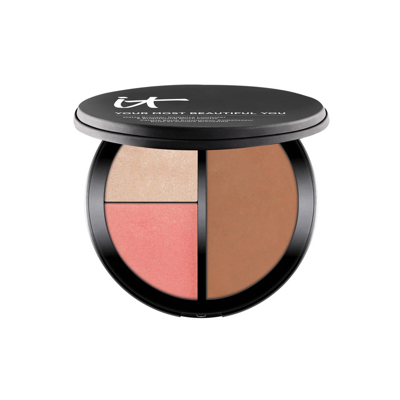 Your Most Beautiful You Matte Bronzer, Radiance Luminizer & Brightening Blush  Makeup Palette | IT Cosmetics (US)