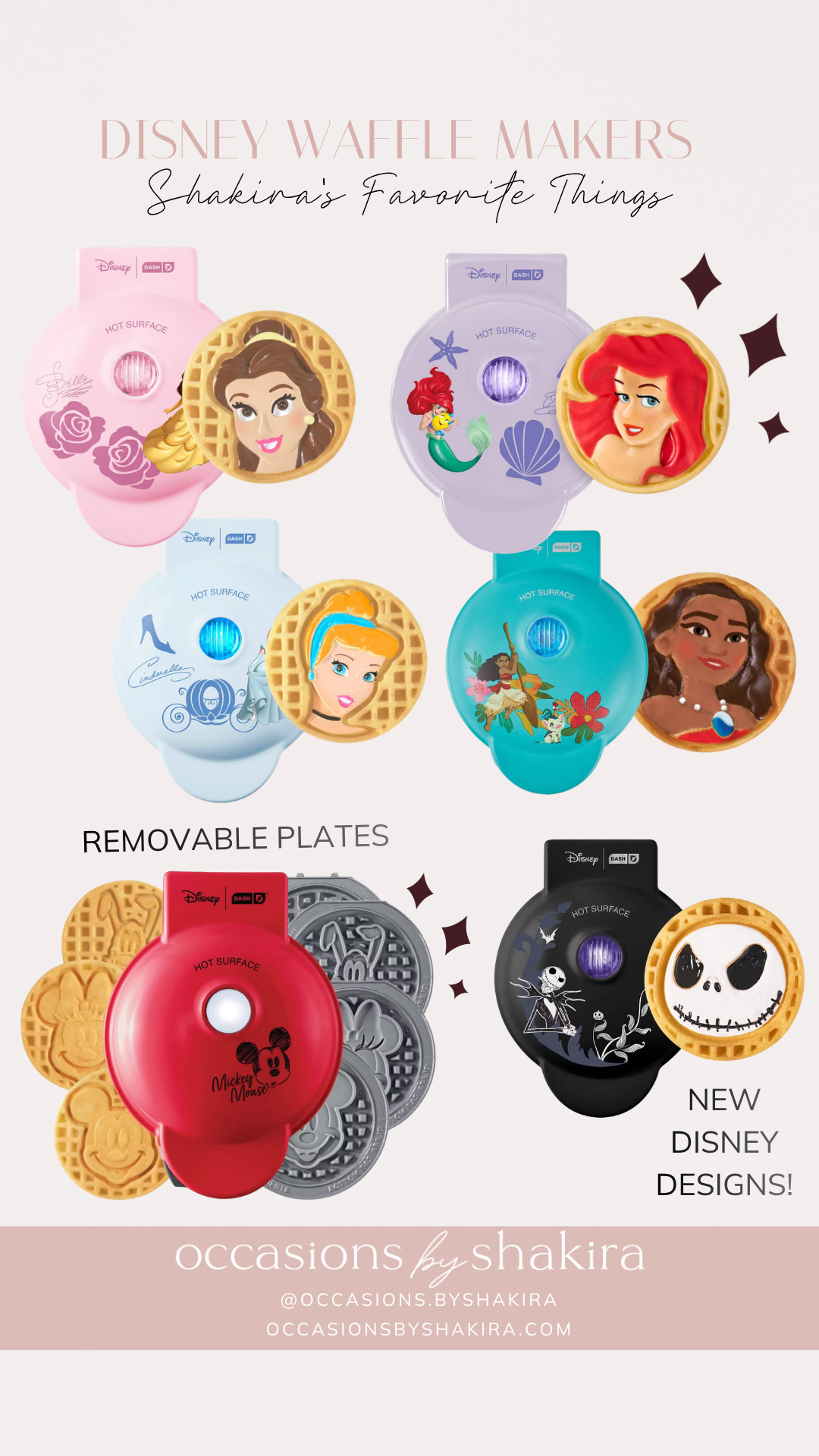 Disney waffle makers with princesses, classic characters, and more!

#LTKfoodie #LTKHome #LTKKids