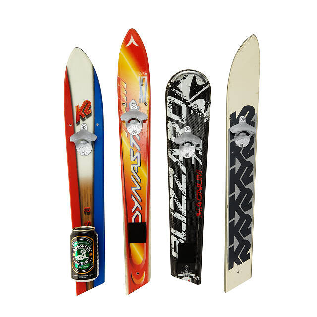 Wall Mounted Recycled Ski Bottle Opener | UncommonGoods