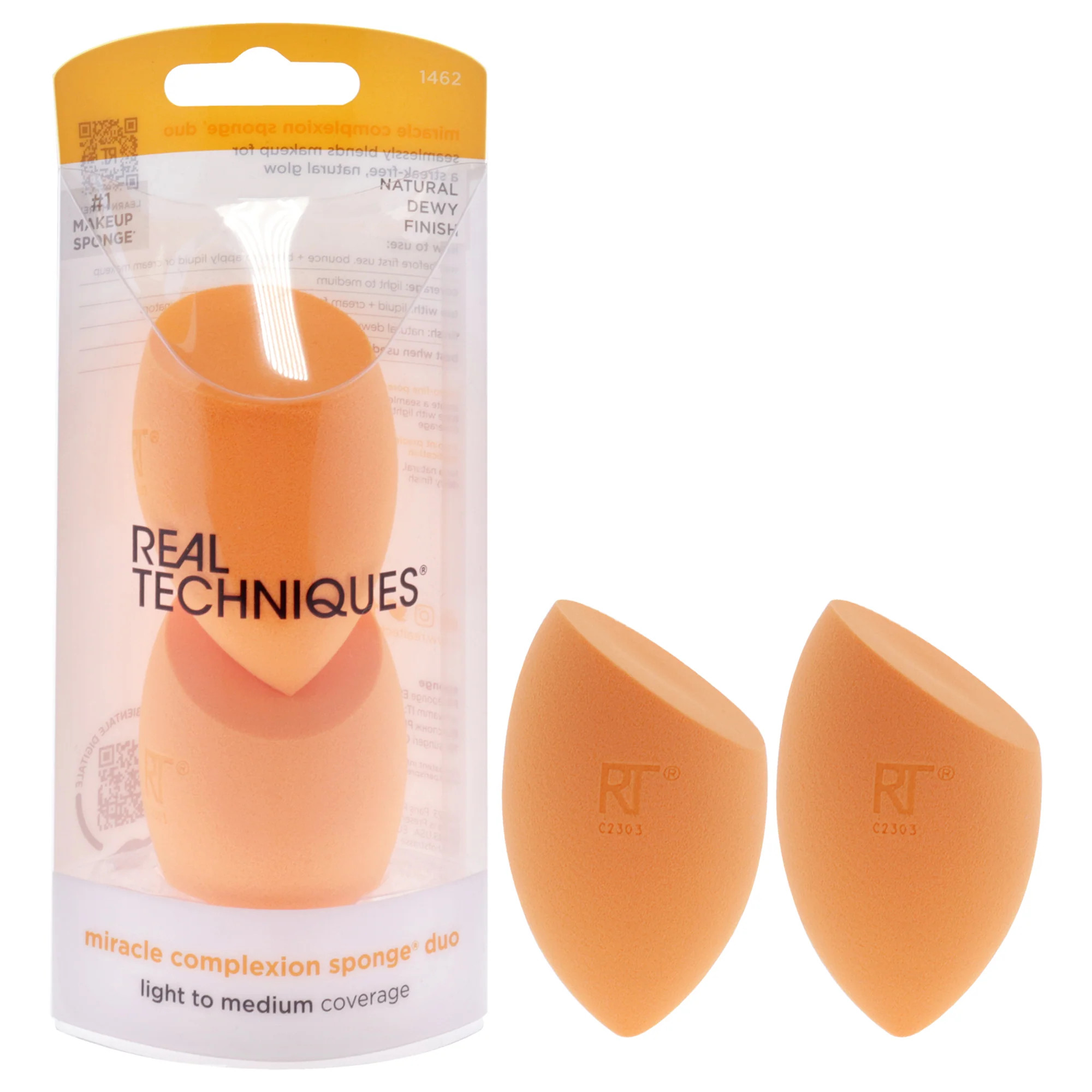 Miracle Complexion Sponge Duo - 1462 by Real Techniques for Women - 2 Pc Sponge | Shop Simon