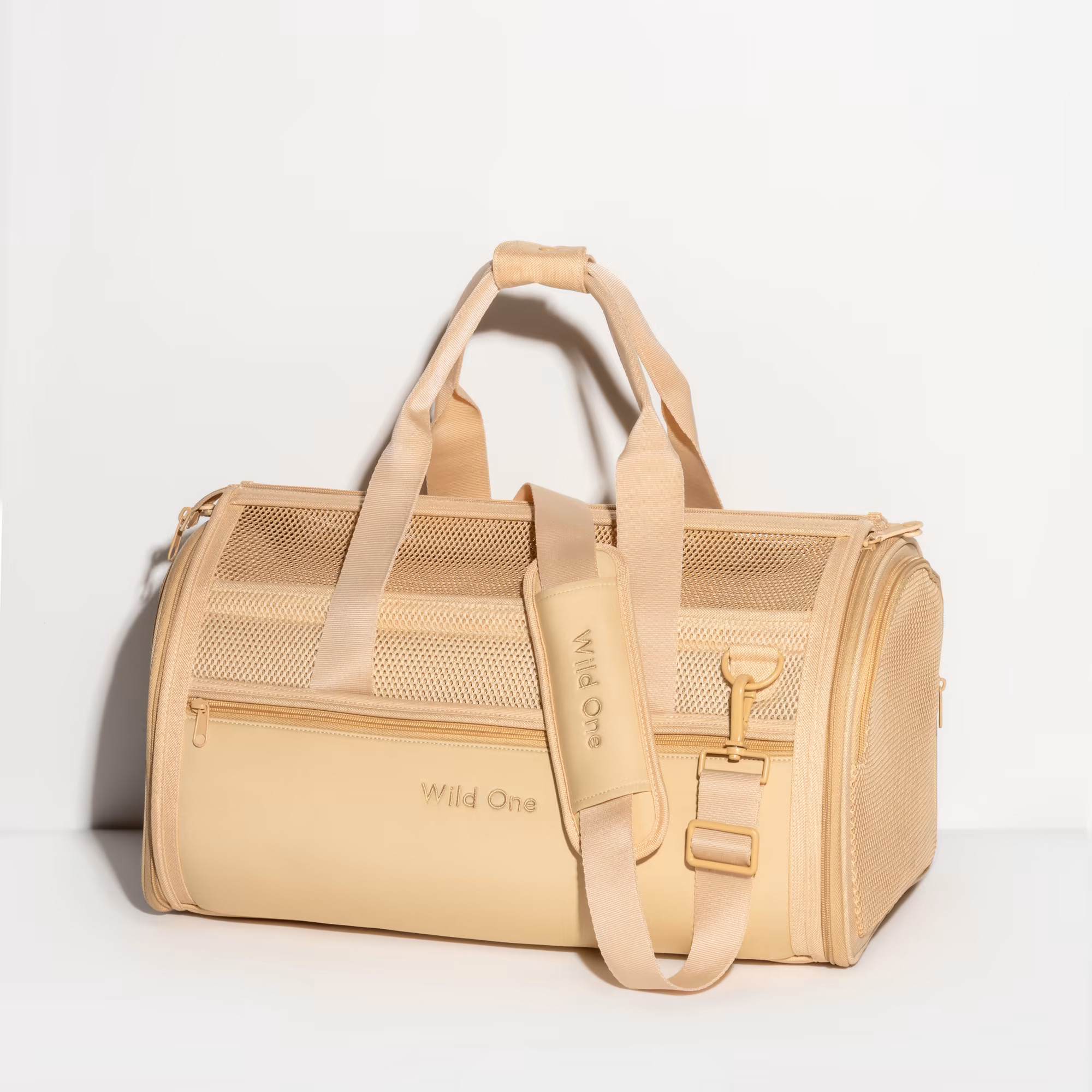 Wild One Tan TSA Travel Carrier for Dogs, 11" L X 17.5" W X 10" H | Petco