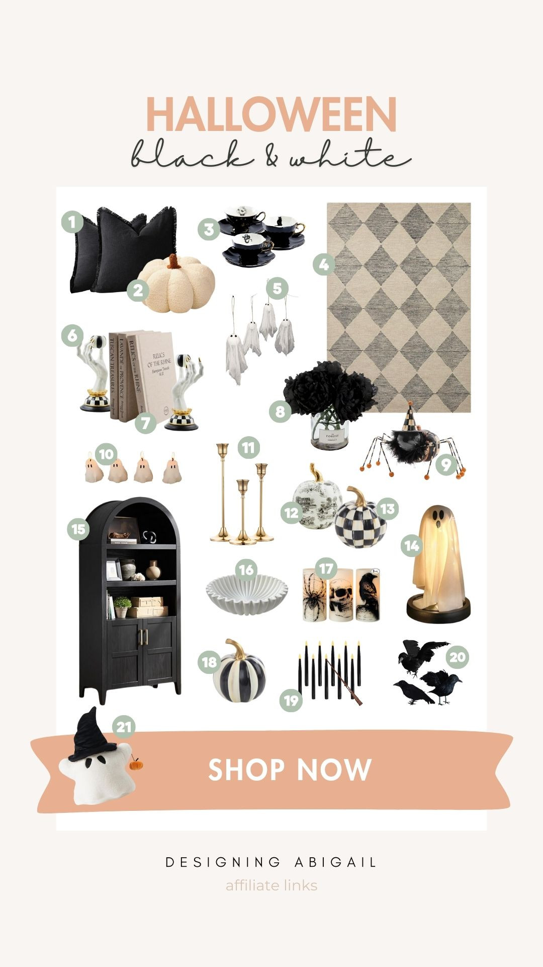 Spooky SZN🤍👻🖤

Black and white pumpkin, pumpkin, ghost pillow, candles, Halloween candle, black flowers, checkered, Mackenzie-childs, candlesticks, spider, crow, crows, scalloped bowl, spooky candles, teacup, teacups, skull decor, vase, floating candles, Rug, black and white, pillow, throws, throw pillow, pillow cover, ghost, ghost pillow, hand towels, towel, skeleton pillow, pumpkin pillow, spider pillow, classic, traditional, home decor, Halloween, spooky, haunted, fall, front entry, entry way decor, entry decor, entry table, studio McGee, Joanna gaines, console table, traditional 

#LTKFindsUnder50 #LTKSeasonal #LTKHome