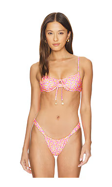 Kulani Kinis Ruched Underwire Top in Sherbert Shimmer from Revolve.com | Revolve Clothing (Global)