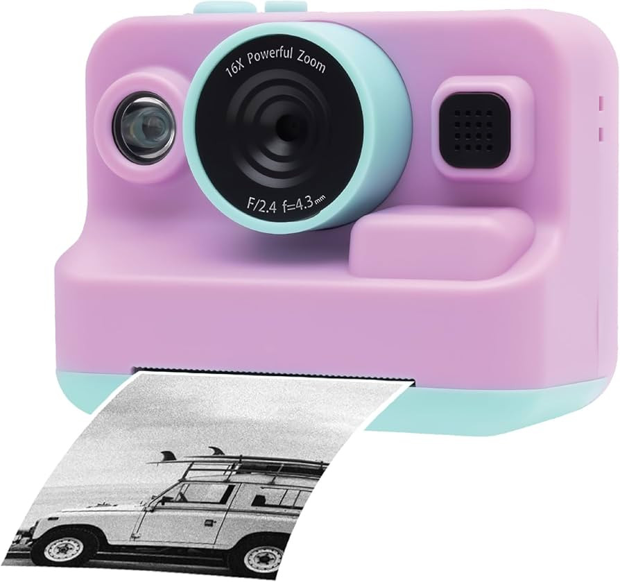 InstaPrint Digital Camera, 16X Zoom, 1080p Video, Instant Thermal Printing, 2.4” Screen, Built-... | Amazon (US)