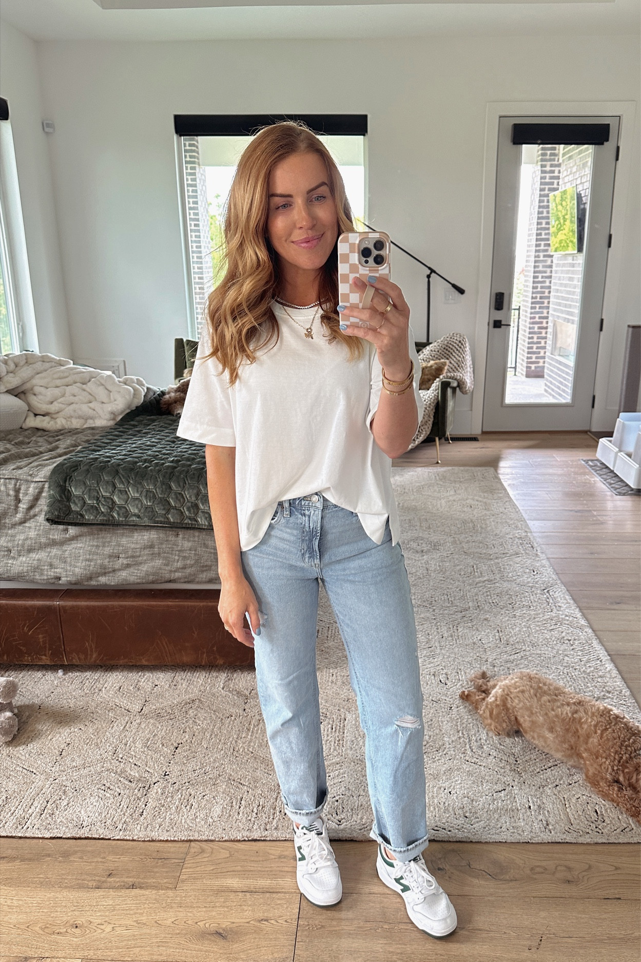 Discovered the perfect white tee!! It’s a milky white and I’m obsessed. Only $12 too. I’m in my true size small. @WalmartFashion #WalmartPartner #WalmartFashion