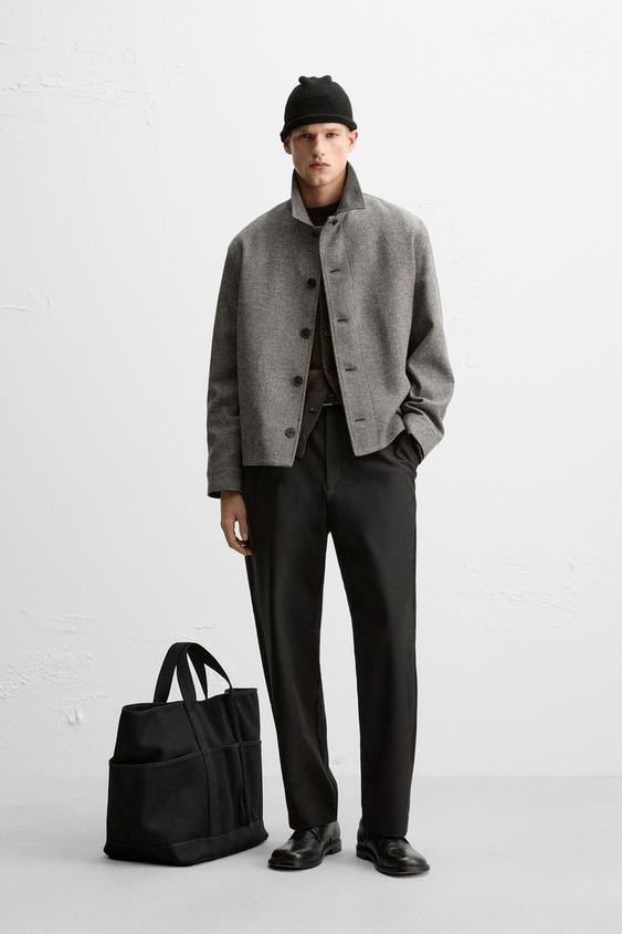 HERRINGBONE OVERSHIRT | Zara US