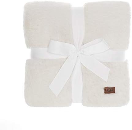 UGG Euphoria Plush Faux Fur – Reversible Throw Blanket - Snow - 50" x 70" | Amazon (US)