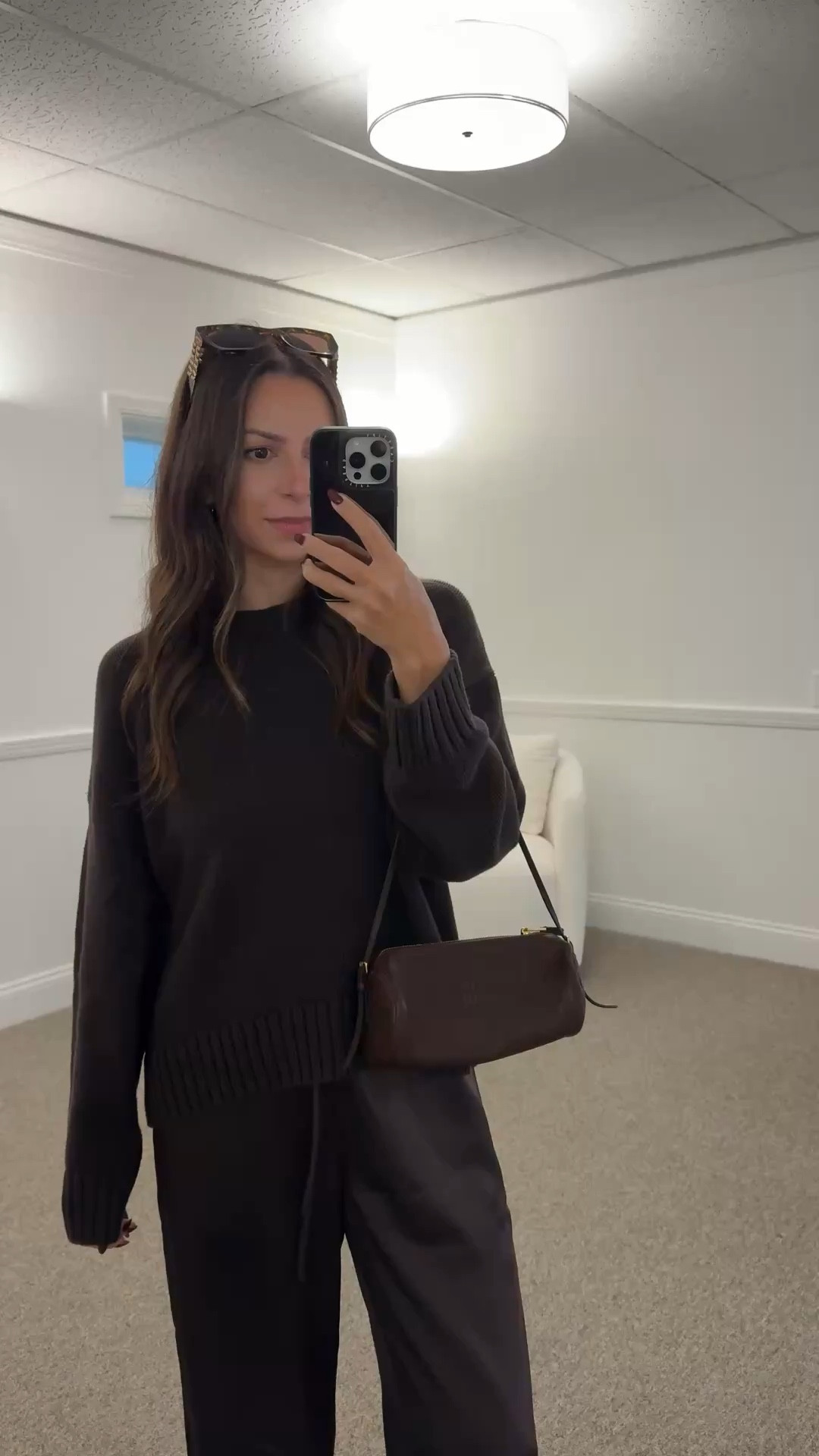 Gap brown sweater- medium (sized up)
Aritzia brown satin pants- small
Miu Miu brown pouch bag
Miu Miu brown sunglasses
Adidas spezial brown suede sneakers

Petite, fall outfit, winter outfit,  casual outfit, brown outfit, brown pants, satin pants, coffee date, school drop off pick up, casual holiday outfit

#LTKPetite #LTKootd #LTKSeasonal