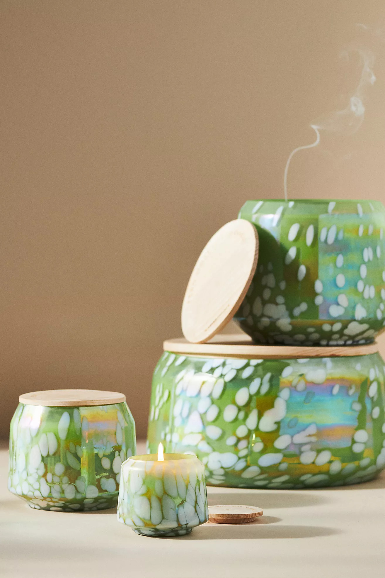 By Anthropologie Fresh Fern Moss Glass Jar Candle | Anthropologie (US)