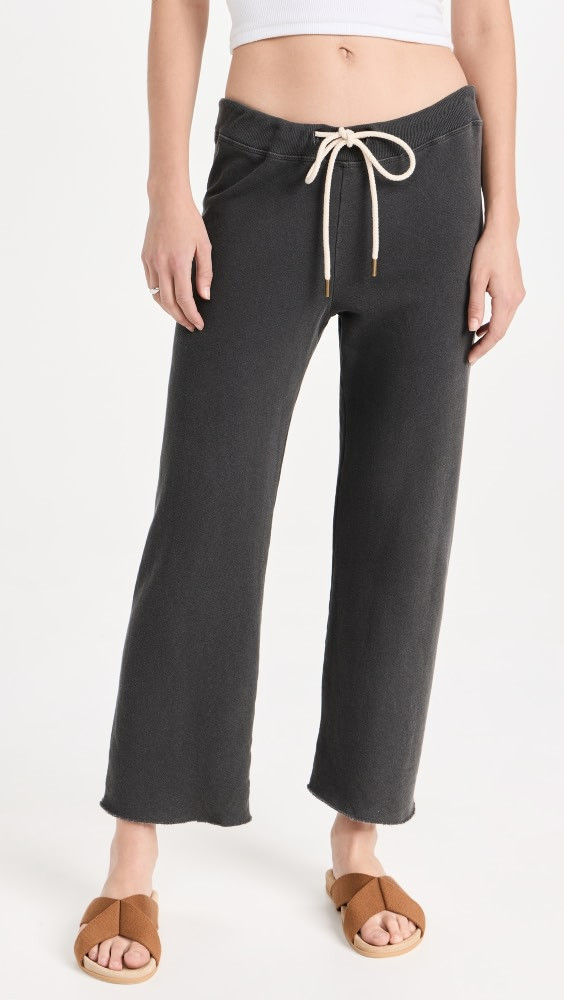 THE GREAT. The Wide Leg Cropped Sweatpants | Shopbop | Shopbop