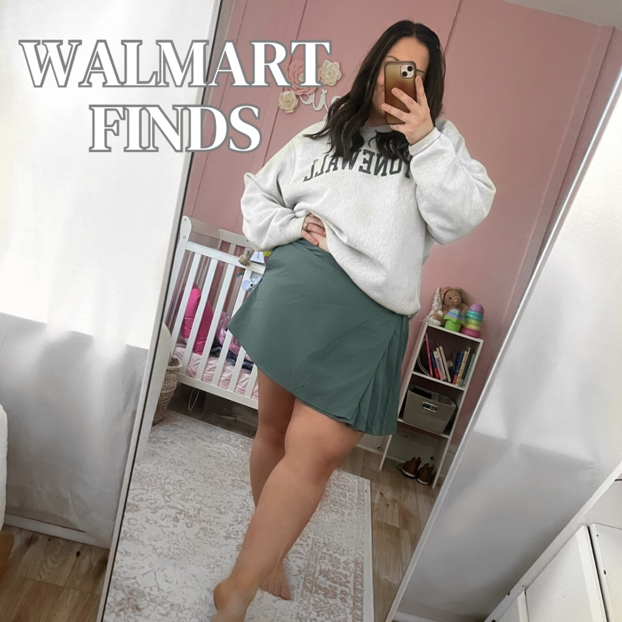 My new favorite athletic skorts / skirts from WALMART!! 🤩
They are only $12 and are PERFECT for my midsize body! I will be wearing these all spring and summer!! 🙌 #midsize #athleticwear #midsizesummeroutfits 

#LTKfindsunder50 #LTKActive #LTKmidsize