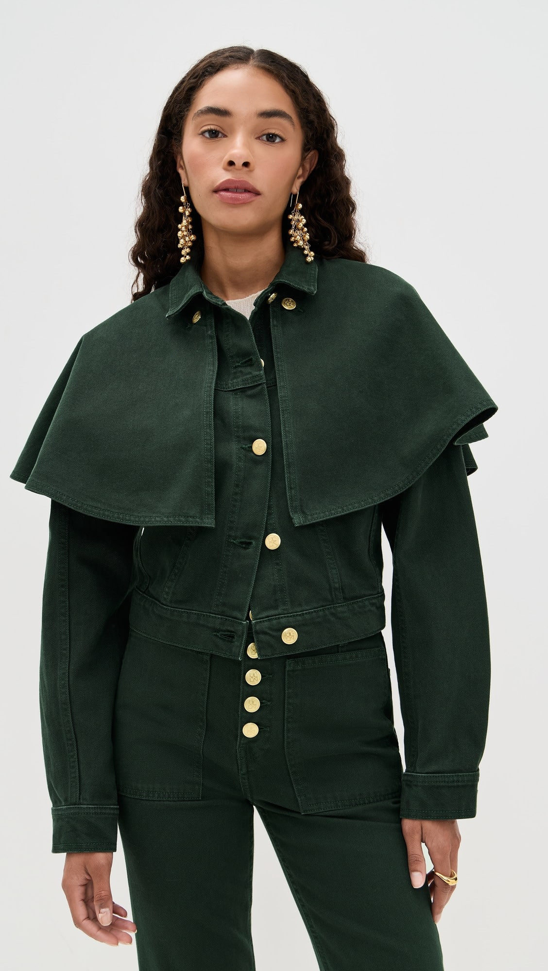 The Agata Denim Cape Jacket | Shopbop