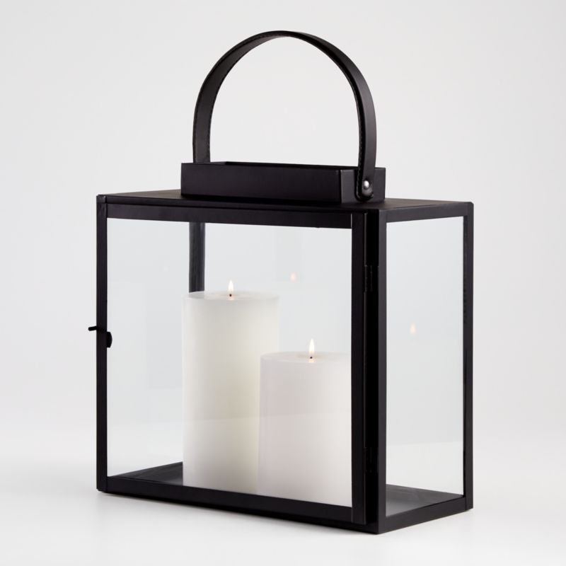 Sonnet Hurricane Lantern with Handle + Reviews | Crate and Barrel | Crate & Barrel