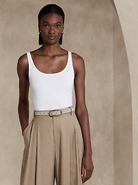 Refined Scoop-Neck Tank | Banana Republic (US)