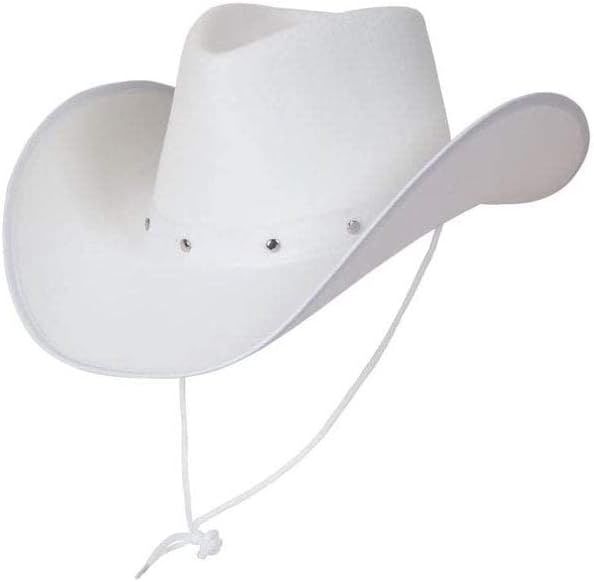 Wicked Adult White Texan Country Cowboy Hat Western Fancy Dress Accessory | Amazon (US)