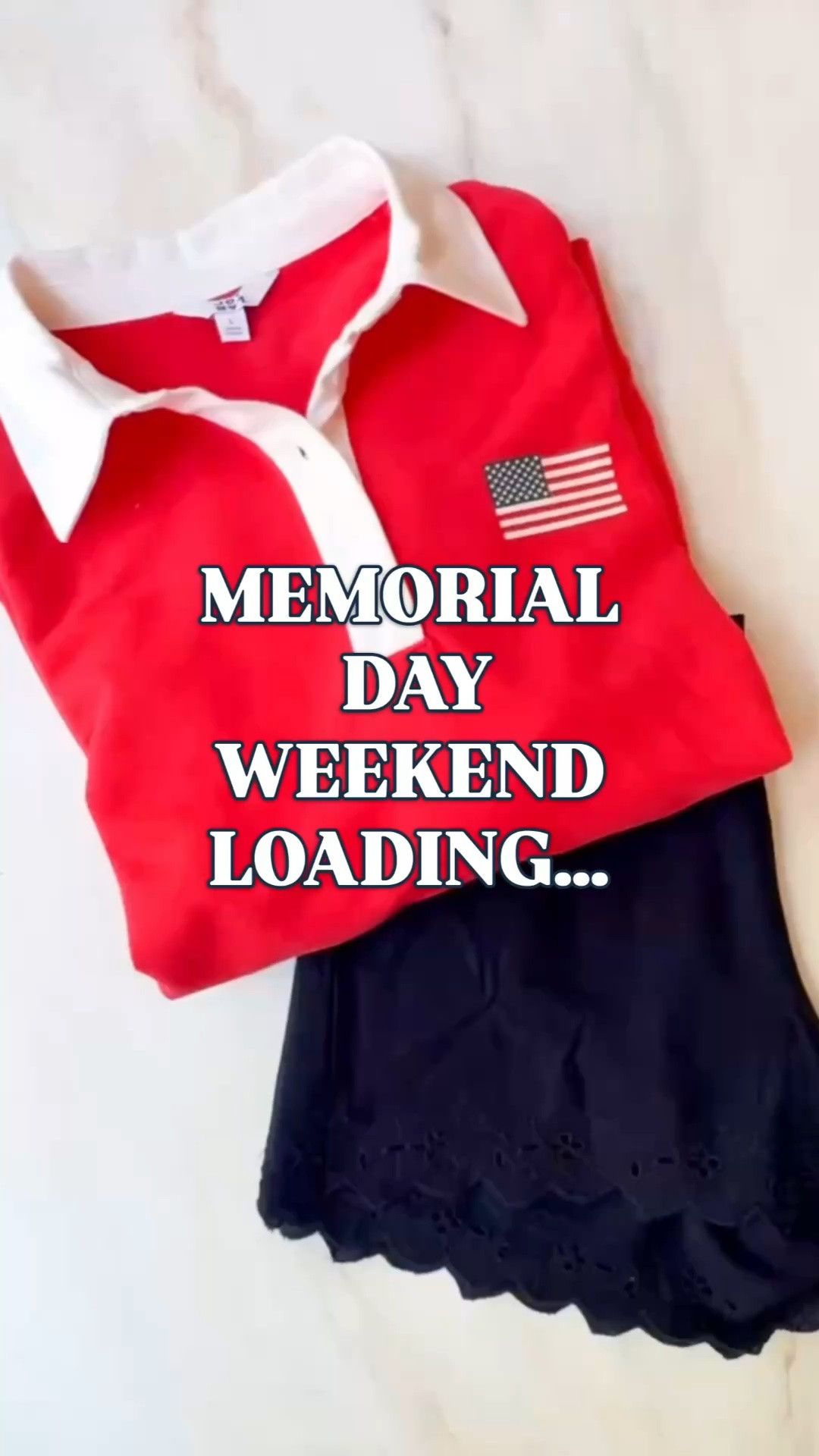 Memorial Day outfit, Target outfit, red white and blue outfit, Americana summer outfit

This Target outfit is the easy Memorial Day weekend formula: a red flag polo, navy eyelet shorts, and that sporty-preppy Americana look. 

The red polo has the white collar, flag detail, French terry feel, and relaxed athletic fit that makes it perfect for casual summer outfits. The navy embroidered eyelet shorts are the piece that makes the whole outfit feel more feminine and polished. They’re a cotton-linen blend with a 100% cotton lining, high rise, back elastic, side pockets, back pockets, and that scalloped embroidered hem that looks so much more expensive than it is.

Wear this for Memorial Day weekend, Fourth of July outfits, July 4th cookouts, lake weekends, beach trips, pool days, boat days, baseball games, backyard BBQs, travel days, errands, or any red white and blue outfit moment. 

This is very Target activewear meets preppy summer outfit. Sporty, patriotic, easy, and wearable beyond the holiday.

If you’re searching for Memorial Day outfit, Target outfit, Target activewear, Fourth of July outfit, July 4th outfit, Americana outfit, red white and blue outfit, patriotic outfit women, preppy summer outfit, flag polo, red polo women, navy eyelet shorts, embroidered shorts women, cotton linen shorts, summer outfit idea, casual summer outfit, BBQ outfit, lake weekend outfit, pool outfit, boat day outfit, Target finds, Target style, or affordable summer outfits, this is such the Target outfit to add to cart. 

#LTKFindsUnder50 #TargetStyle #TargetFinds #MemorialDayOutfit #FourthOfJulyOutfit #AmericanaStyle #PreppyStyle #SummerOutfit #RedWhiteAndBlue #TargetOutfit

#LTKSeasonal #LTKActive #LTKTravel