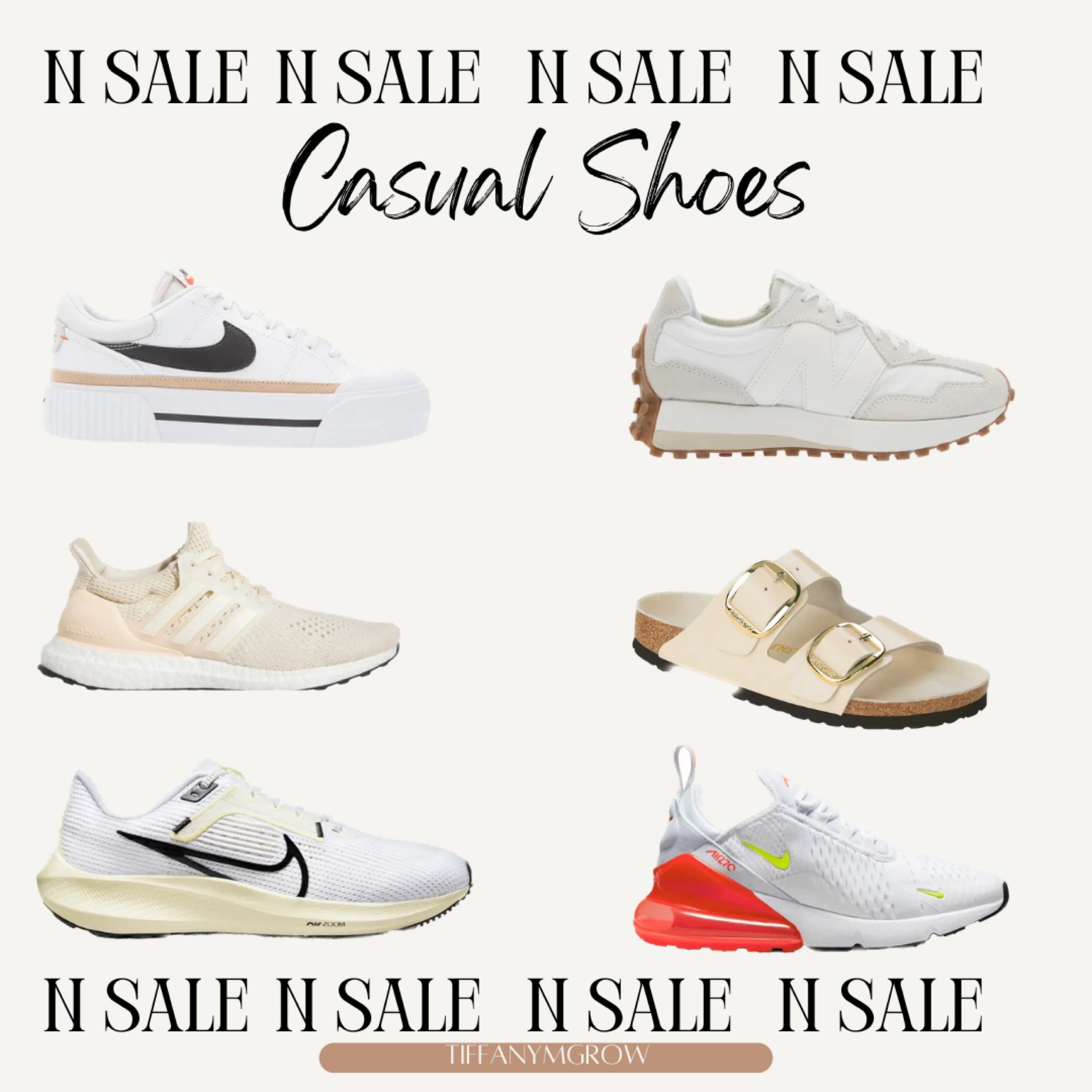 Nordstrom Anniversary Sale casual shoe picks 

Nike sneakers women’s 
New Balance sneakers Women’s 
Birkenstock sandals women’s 

#LTKFind #LTKxNSale #LTKsalealert