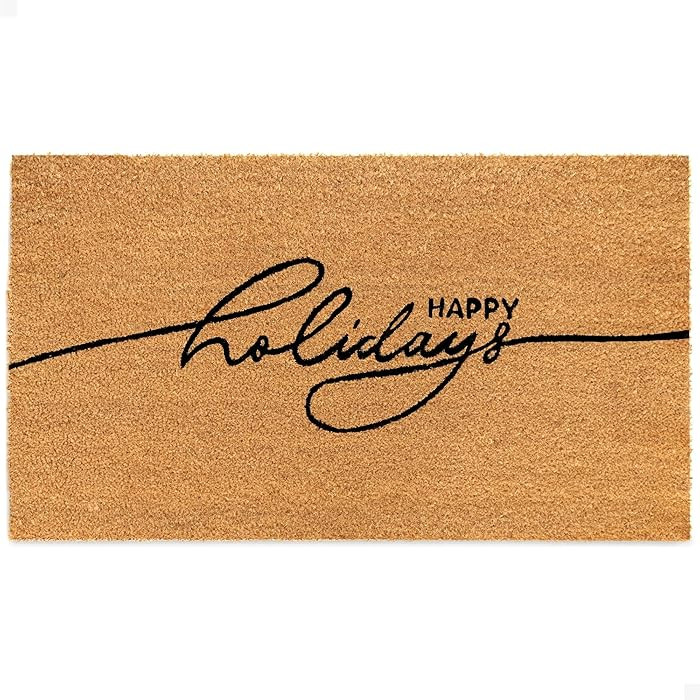 THEODORE MAGNUS Holidays Door Mat - Welcome Mat for Front Door with Non-Slip Backing - Durable Do... | Amazon (US)