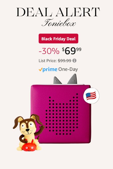 Deal alert!! The Toniebox is our favorite toy and it’s on sale for 30% off for a pre Black Friday sale!

#LTKHoliday #LTKCyberWeek #LTKbaby