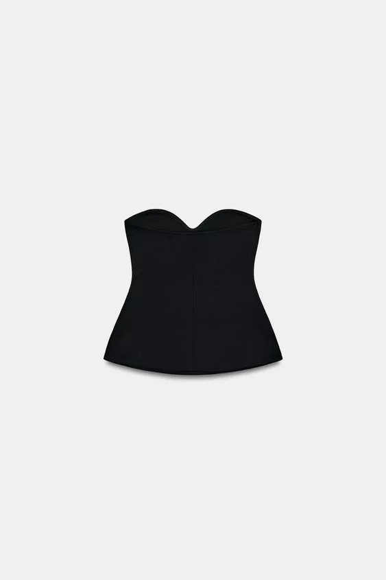 SWEETHEART BANDEAU TOP | Zara US
