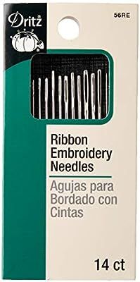 Dritz 56RE Ribbon Embroidery Hand Needles, Assorted Sizes (14-Count) | Amazon (US)
