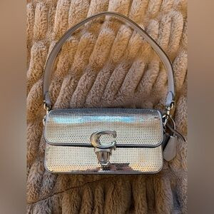 Coach Silver Sequin Tabby Bag | Poshmark