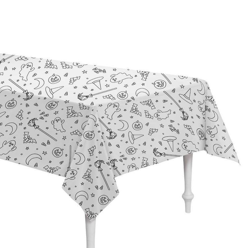 54"x84" Color Your Own Halloween Disposable Table Cover - Spritz™ | Target