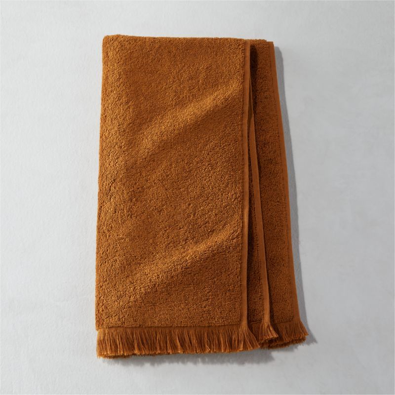 Kindred Organic Cotton Tawny Hand Towel + Reviews | CB2 | CB2