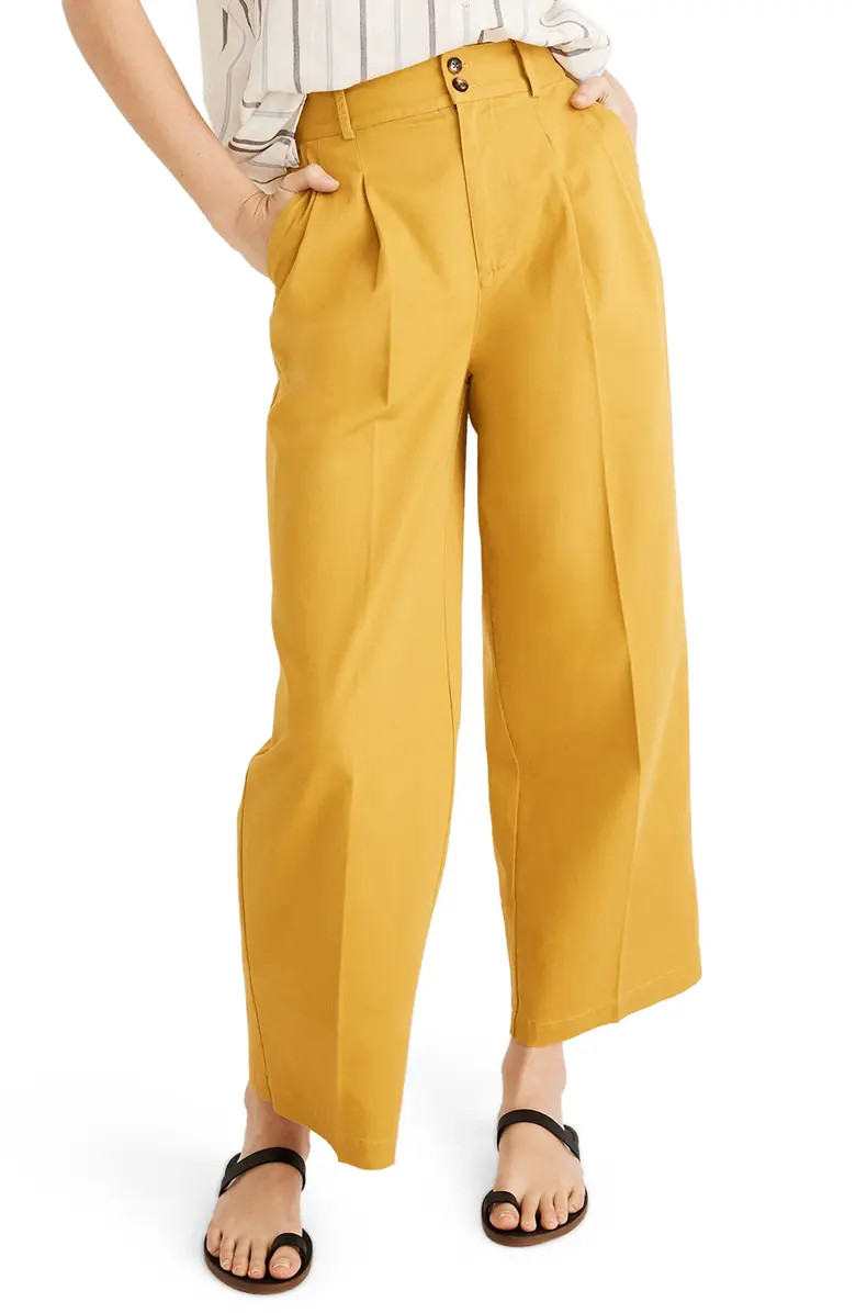 High Waist Crop Wide Leg Pants | Nordstrom