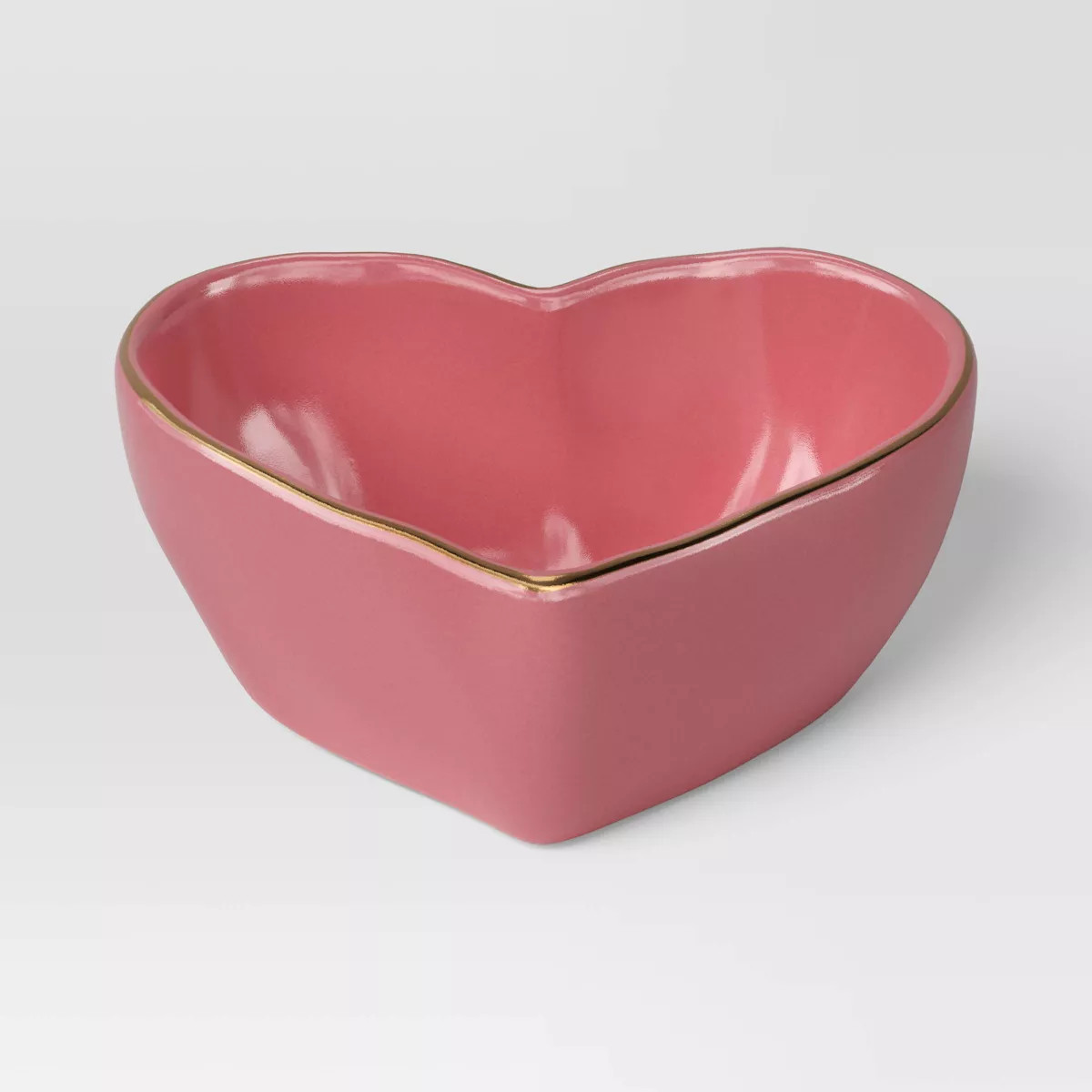 7oz Stoneware Figural Heart Mini Serving Bowl Pink - Threshold™ | Target