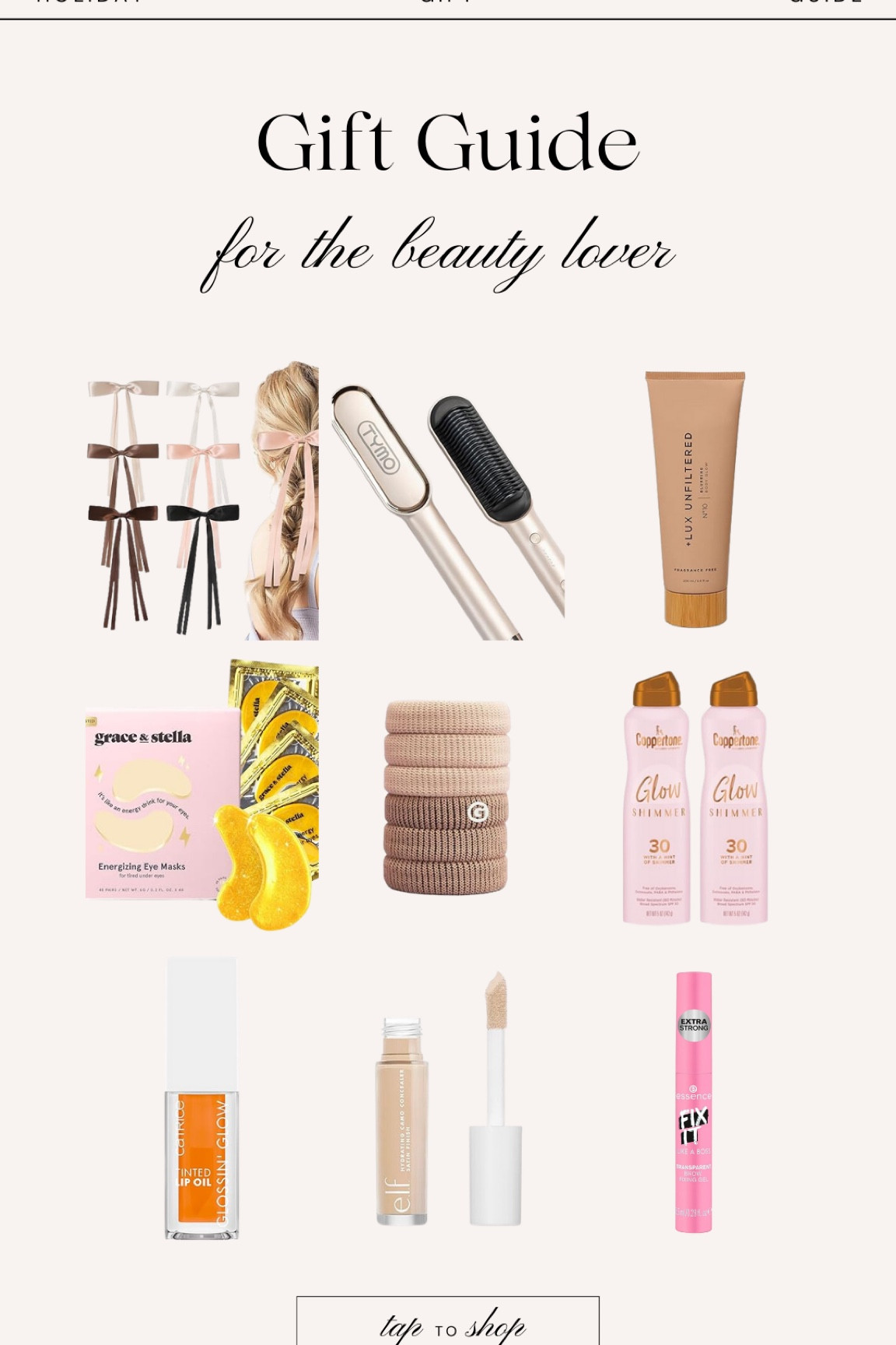 Gift guide for beauty lovers 
Gift guide for her 

#LTKHoliday #LTKGiftGuide #LTKsalealert