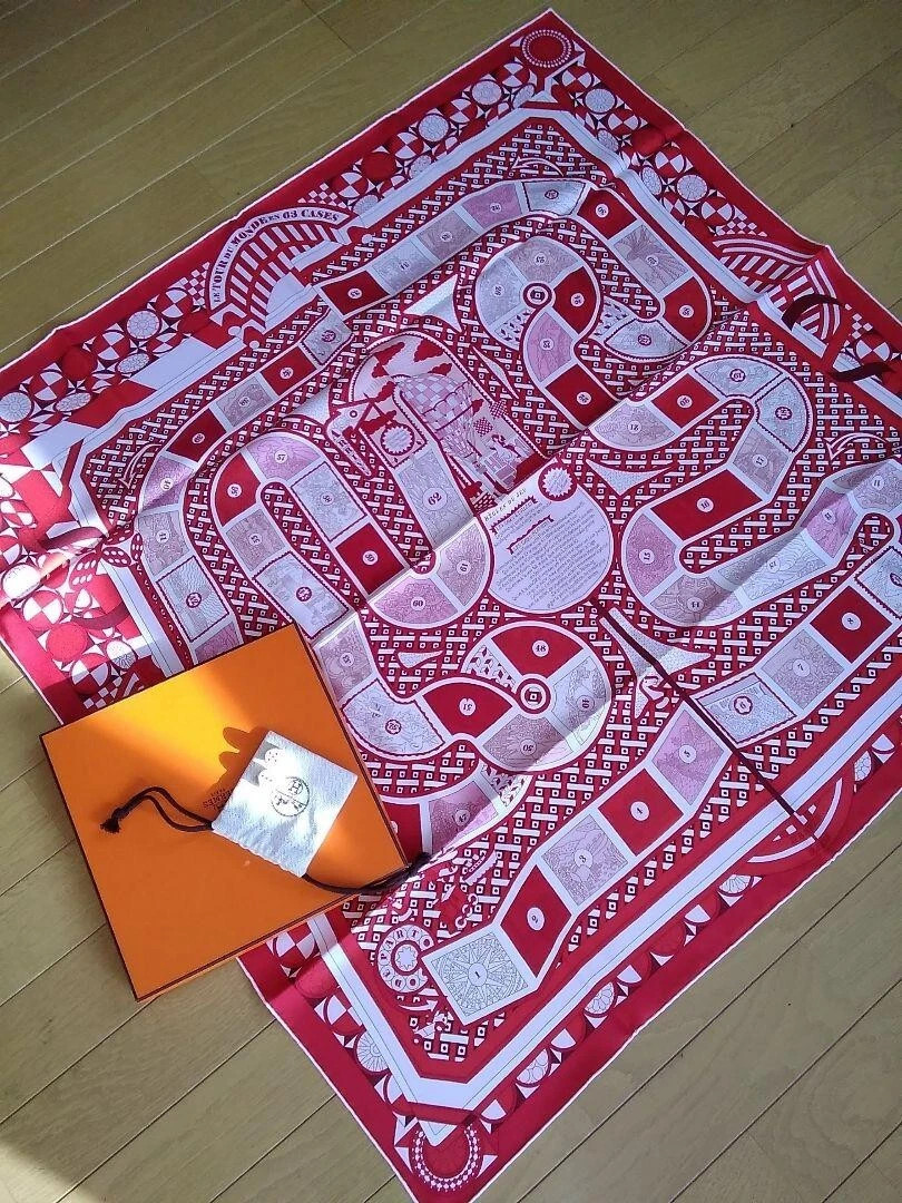 RARE HERMES Silk Scarf "Le Tour du Monde en 63 Cases" Carre 90 by  Pierre Marie  | eBay | eBay US