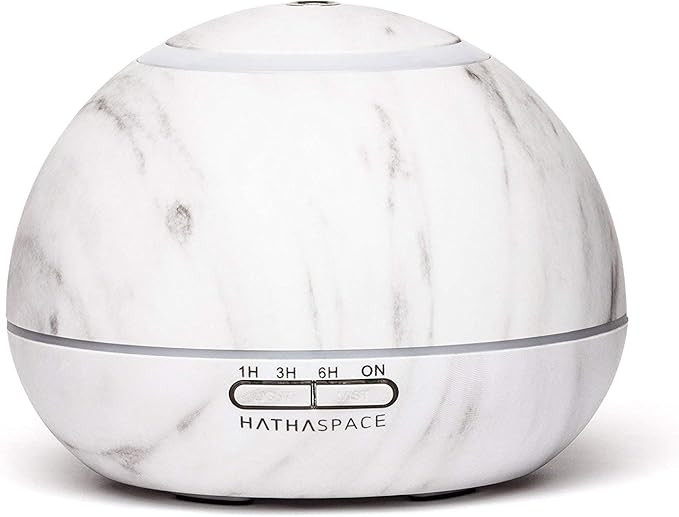 Amazon.com: HATHASPACE Marble Essential Oil Aroma Diffuser, 350ml Aromatherapy Fragrance Diffuser... | Amazon (US)