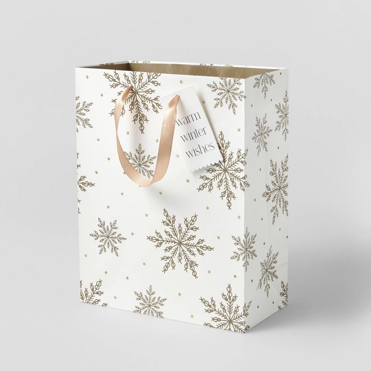 Large Cub Snowflake Gift Bag - Wondershop™ | Target
