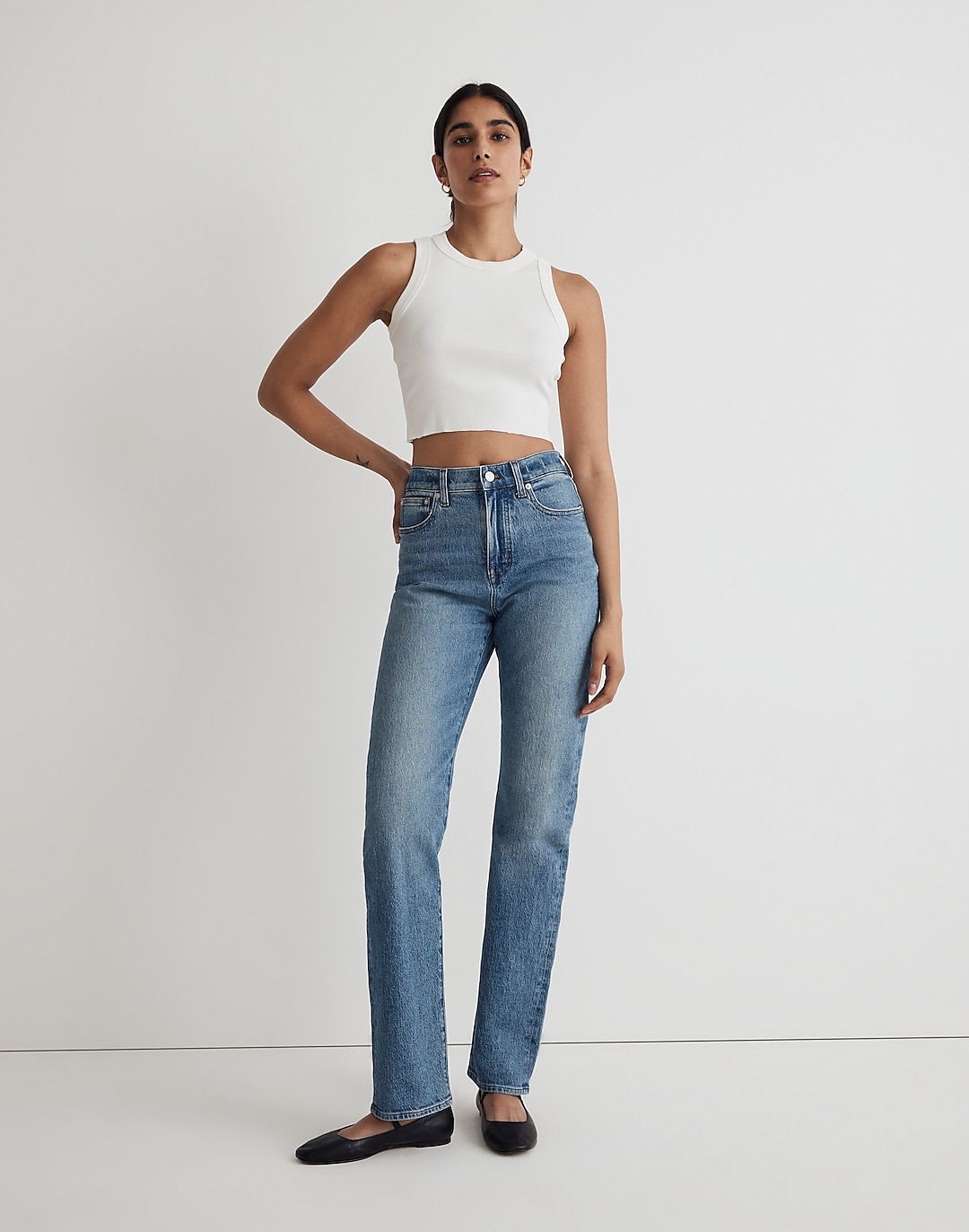 The Petite '90s Straight Jean in Enmore Wash | Madewell