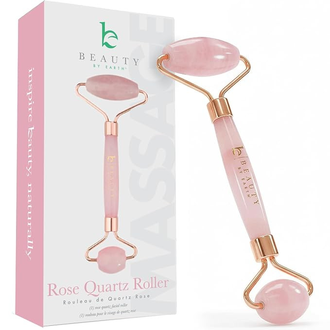 Rose Quartz Face Roller - Relaxation Gifts for Women, Skin Care Tools for Fine Lines and Wrinkles... | Amazon (US)
