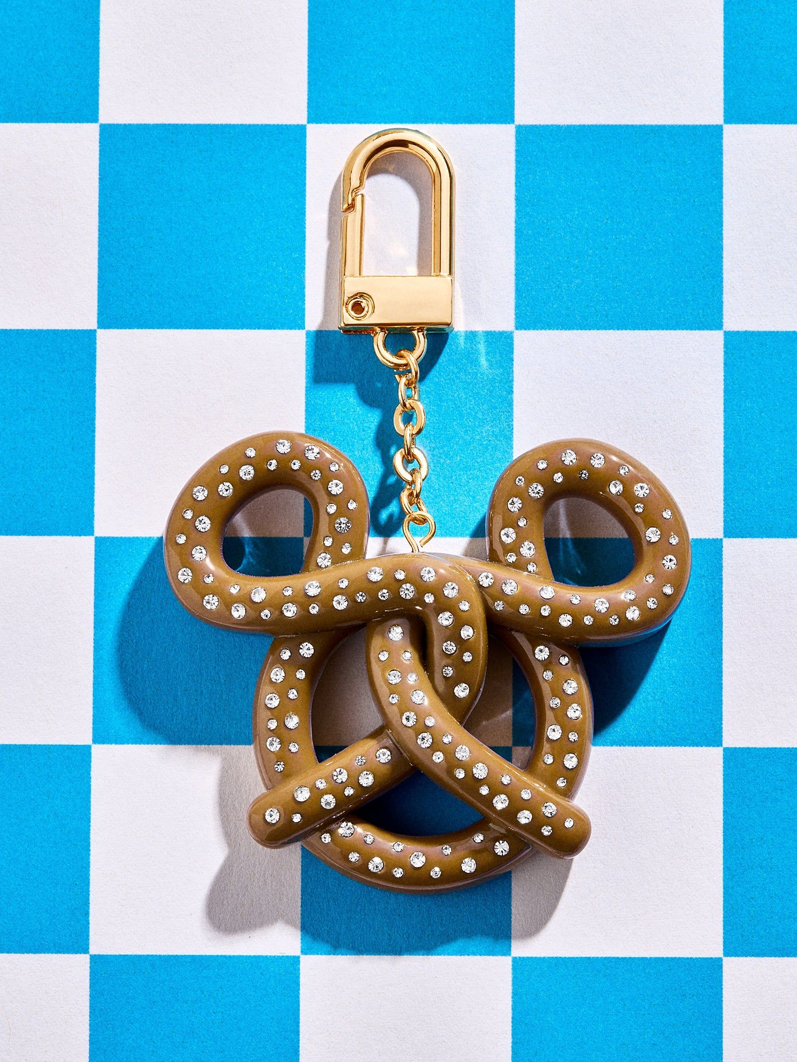 Mickey Mouse Disney Pretzel Bag Charm - Brown | BaubleBar (US)