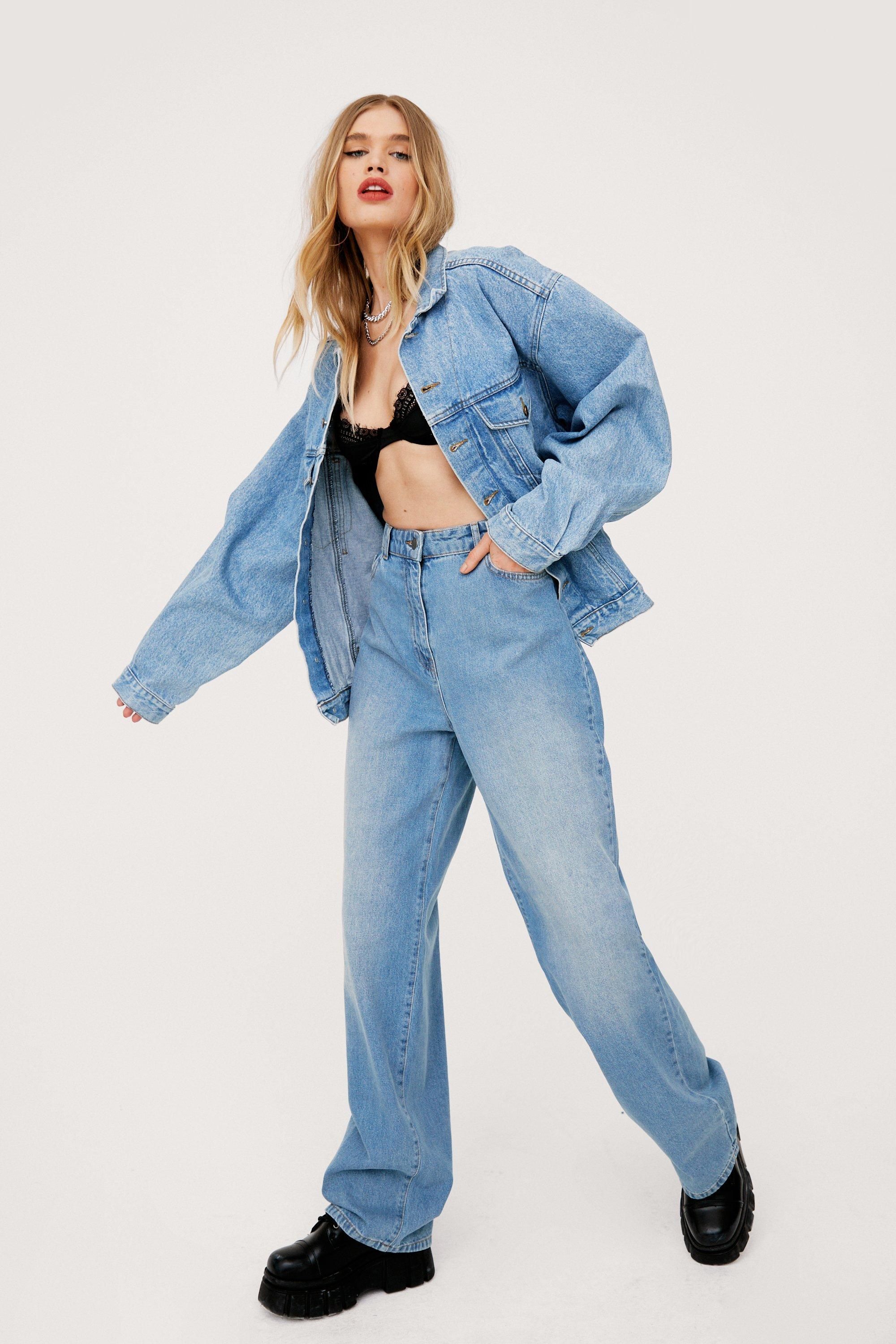 Womens Move on Up High-Waisted Wide-Leg Jeans - Light Blue | NastyGal (US & CA)
