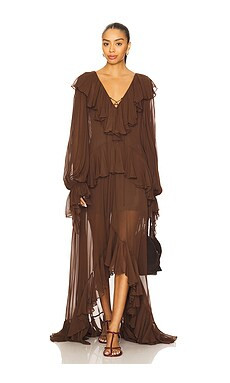 DE LA VALI Kona Maxi Dress in Cedar from Revolve.com | Revolve Clothing (Global)