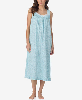 Women's Sleeveless Cotton Jersey Knit Long Nightgown | Macy's
