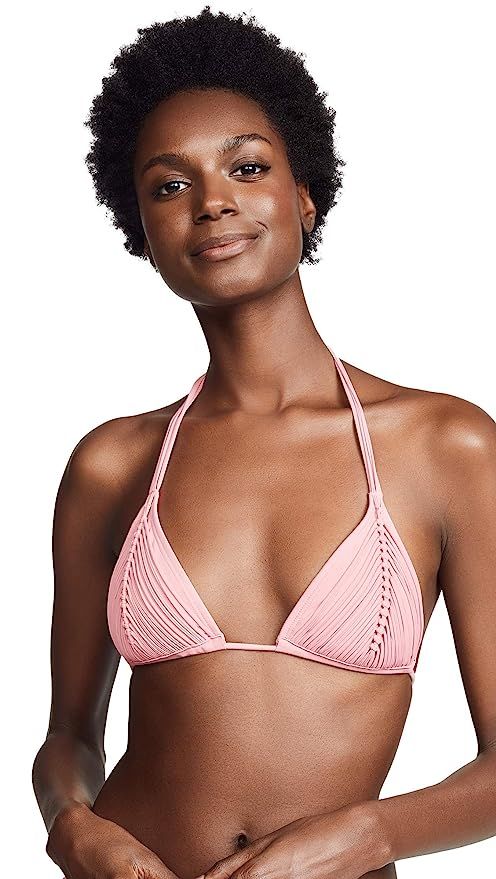 PilyQ Women's Riviera Isla Tri Bikini Top | Amazon (US)