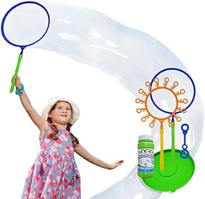 OleOletOy Giant Bubble Wand Set: Big Bubble Maker Toy for Kids and Adults, Fun Outdoor and Indoor... | Amazon (US)