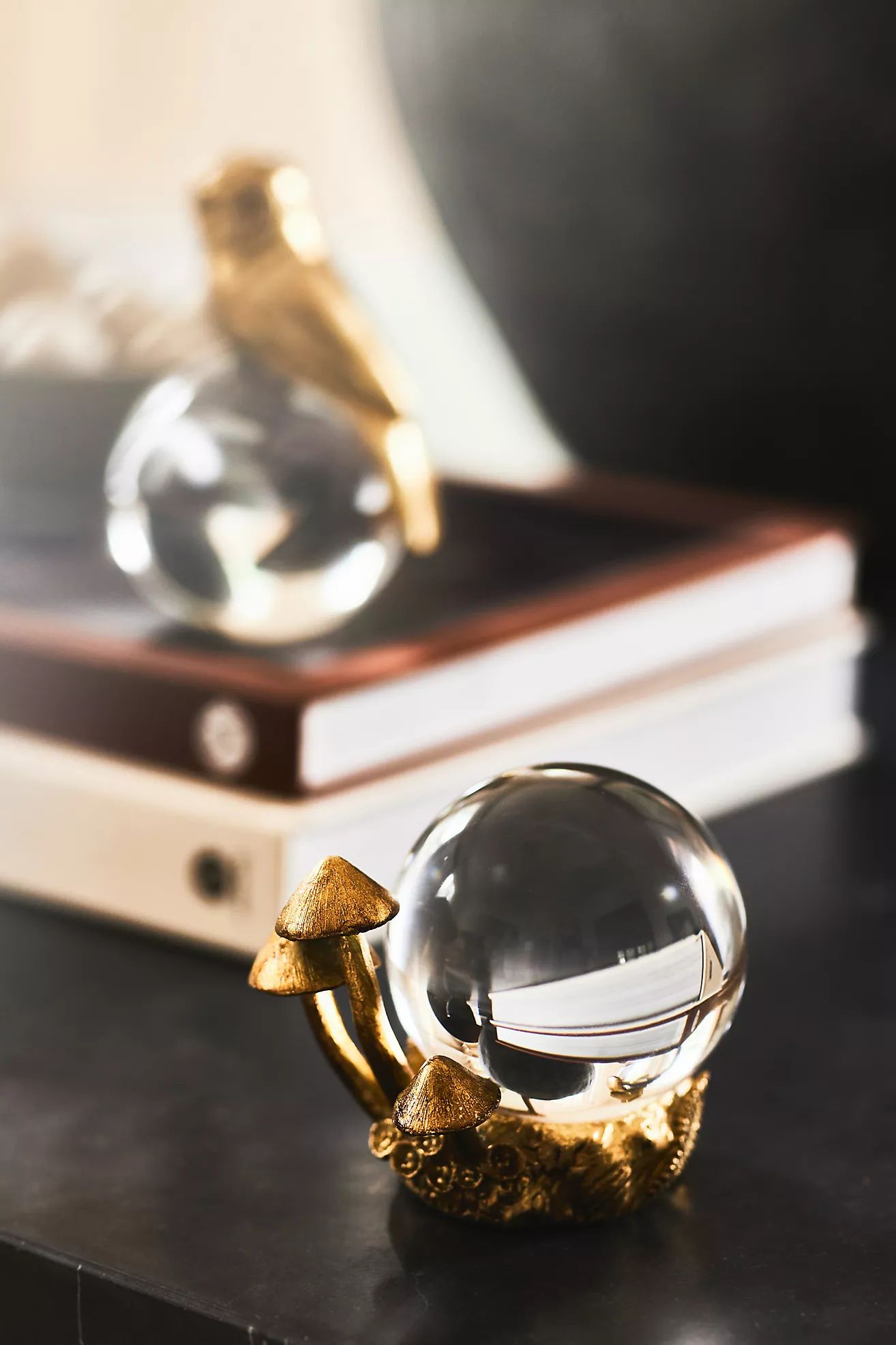 Charlotte Woodland Crystal Ball Decorative Object | Anthropologie (US)