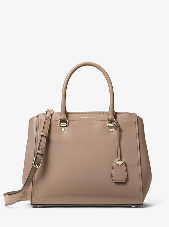 Benning Large Leather Satchel | Michael Kors US