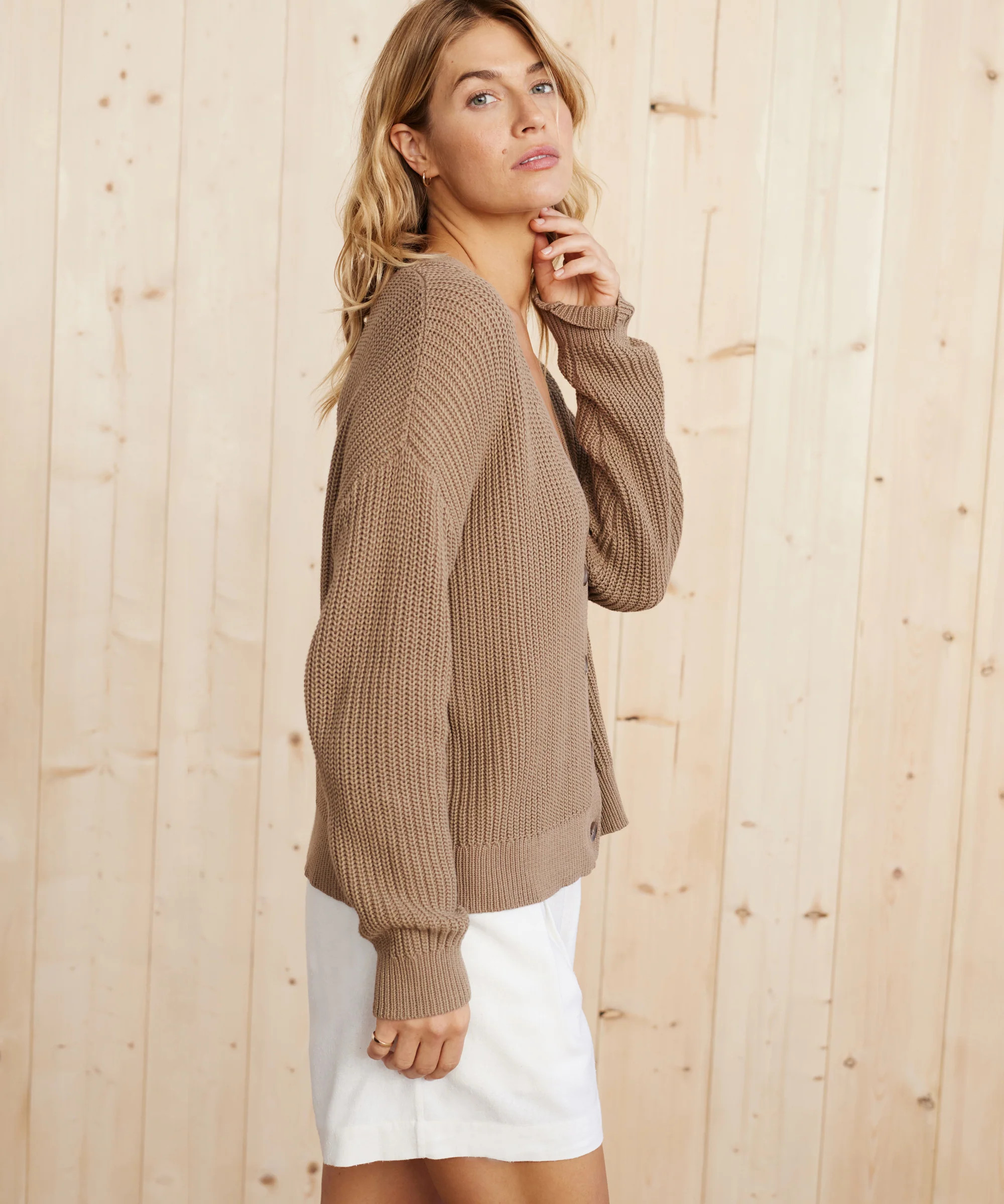 Cropped Cotton Cocoon Cardigan | Jenni Kayne