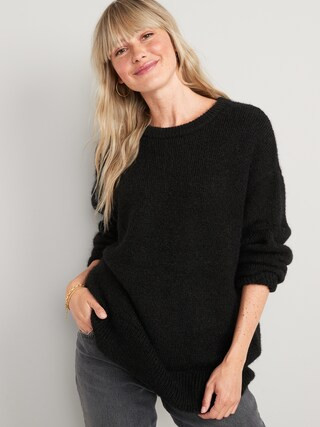 Cozy Plush-Yarn Cocoon Tunic Sweater for Women | Old Navy (US)