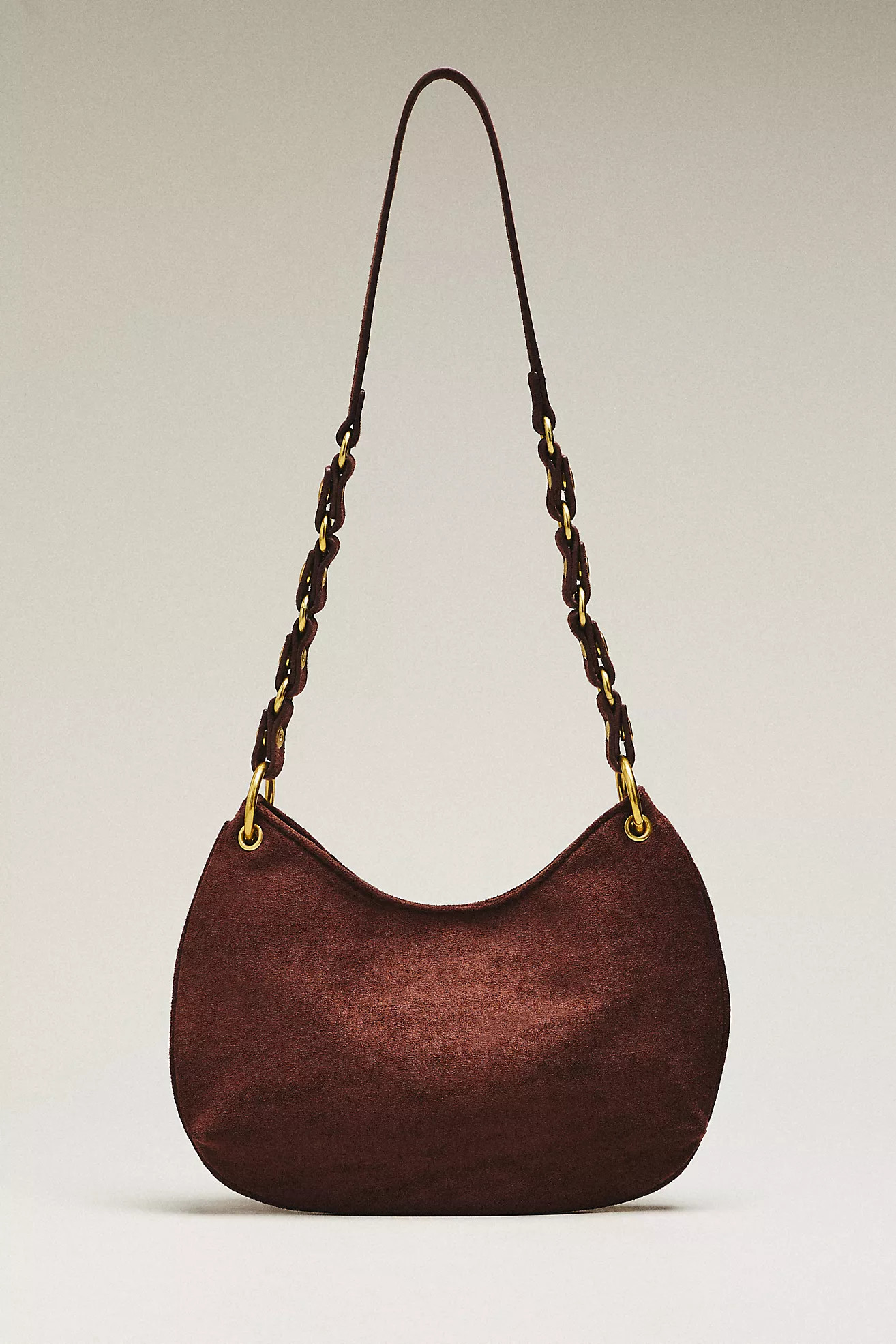 By Anthropologie Faux Suede Circular Shoulder Bag | Anthropologie (US)